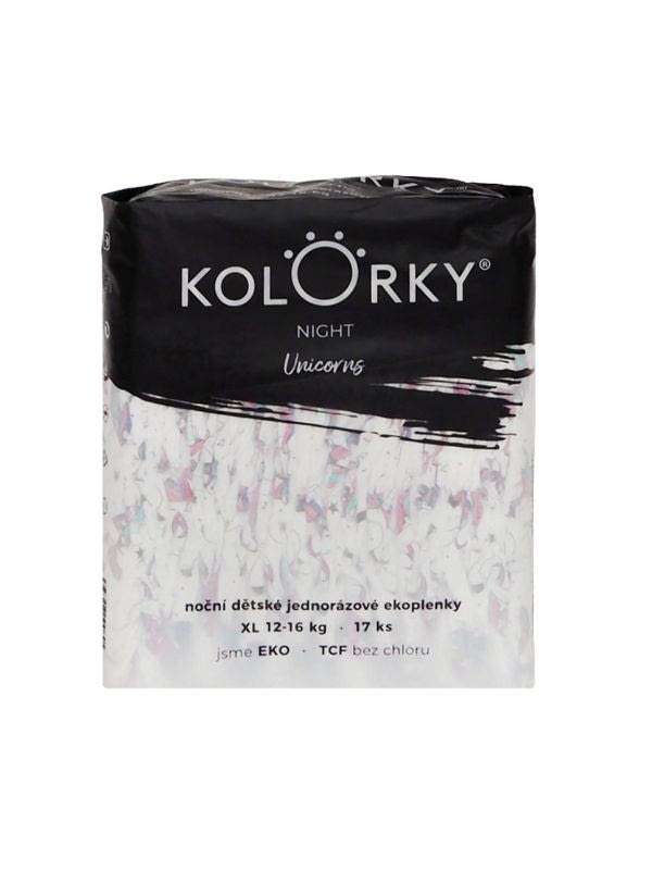 Kolorky Night Unikornis Öko nadrágpelenka XL-es 12-16 kg - 17 db