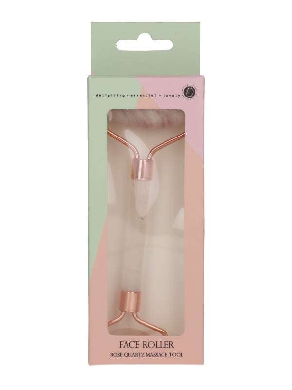 Beauty Essentials rózsakvarc arcmasszírozó henger - 1 db