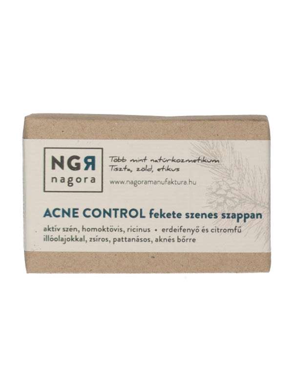 Nagora Acne Control fekete szenes szappan - 90 g
