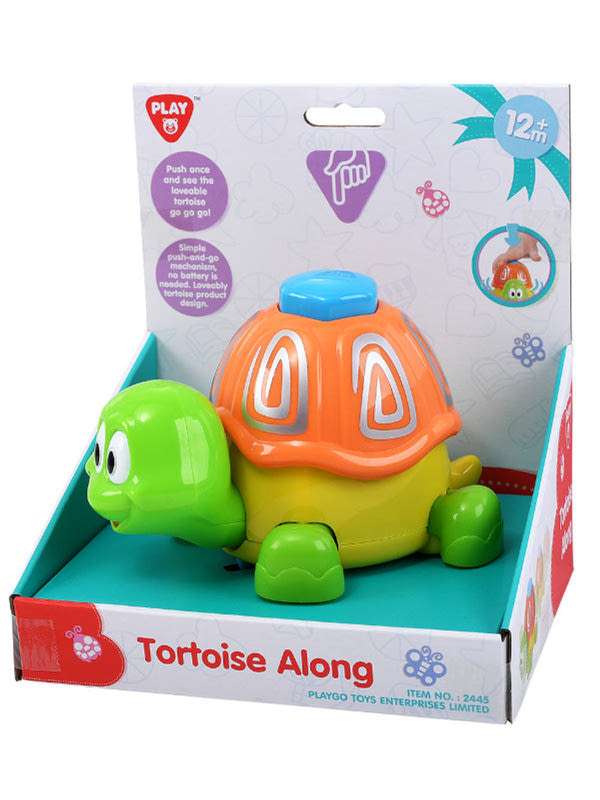 Playgo vidám mászó teknőc bébijáték - 1 db