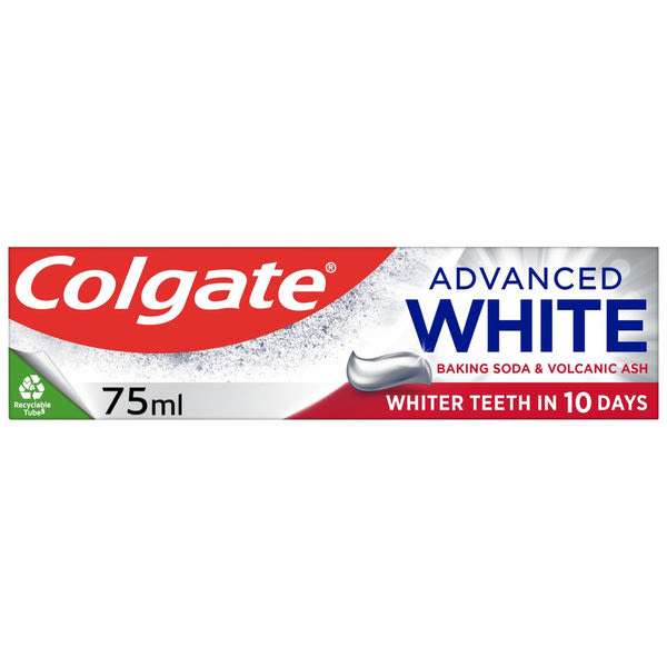 Colgate Advanced White fogkrém szódabikarbónával és vulkáni hamuval - 75 ml