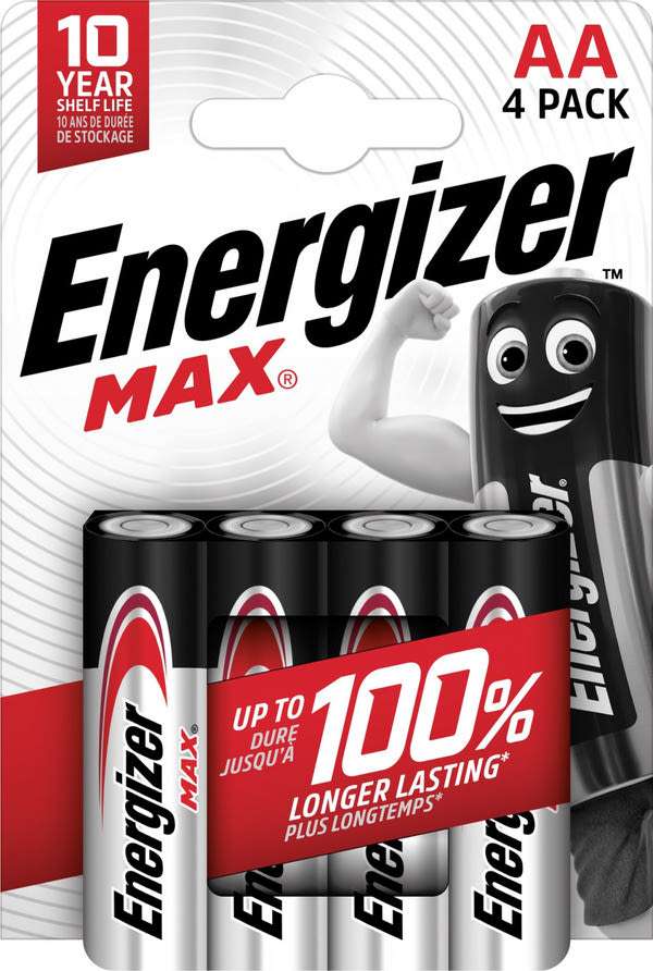 Energizer Max AA ceruzaelem - 4 db