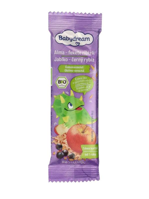 Babydream Bio gyümölcsszelet alma-feketeribizli-zab - 25 g