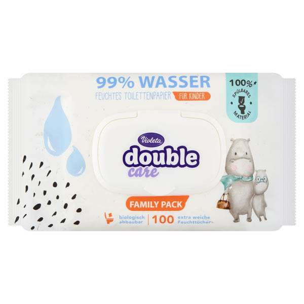 Violeta Double Care nedves toalettpapír 99% víztartalommal - 100 db