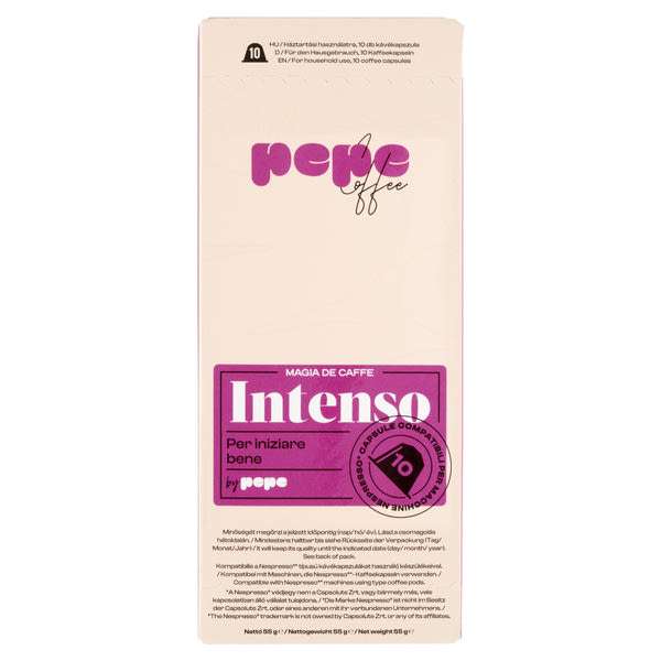 Pepe Coffee Intenso Nespresso kávékapszula intenzív - 50 g