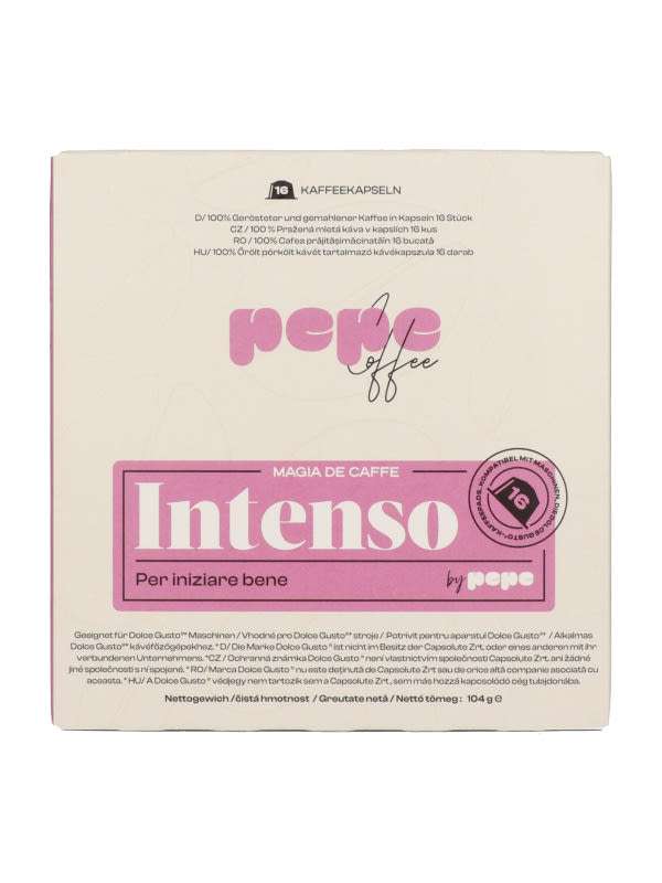 Pepe Coffee Intenso Dolce Gusto kávékapszula intenzív - 96 g