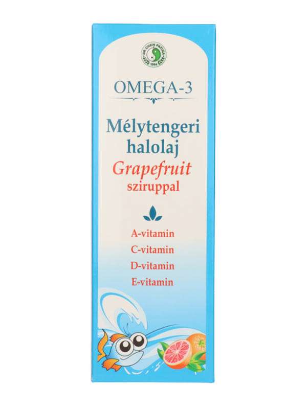 Dr. Chen Patika Omega-3 Mélytengeri Halolaj Grapefruittal szirup  - 500 ml