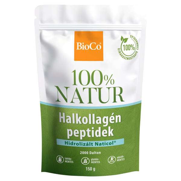 BioCo 100% NATUR Halkollagén peptidek étrend-kiegészítő por - 150 g