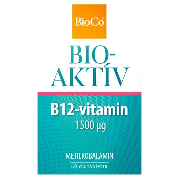 BioCo BIOAKTÍV B12-vitamin 1500 μg étrend-kiegészítő tabletta - 60 db
