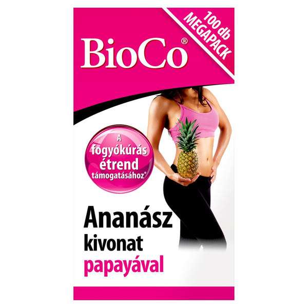 BioCo Ananász kivonat papayával Megapack étrend-kiegészítő tabletta - 100 db