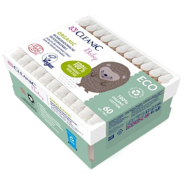 Cleanic Baby Eco Organic fültisztítő - 50 db