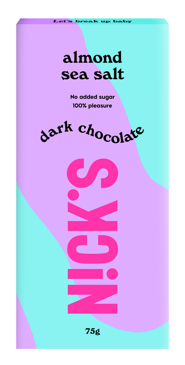 Nick's Vegan tengeri sós étcsokoládé mandulával - 75 g