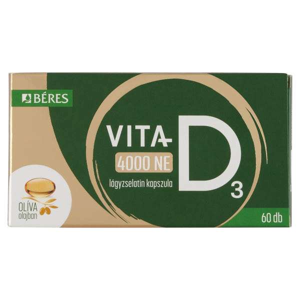 Béres Vita-D₃ 4000 NE lágyzselatin kapszula - 60 db
