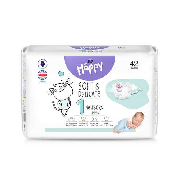 Bella Baby Happy újszülött pelenka 2-5 kg - 42 db