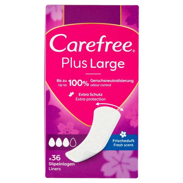 Carefree Plus Large Fresh tisztasági betét - 36 db
