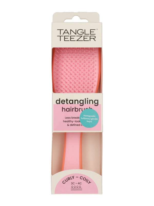 Tangle Teezer Ultimate Detangler Naturally Curly Mango Pink hajkefe - 1 db