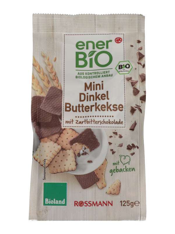 Ener-Bio mini tönköly vajas keksz - 125 g