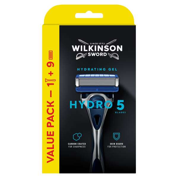 Wilkinson Hydro 5 borotva + 9 borotvabetét 5 pengés - 1 db