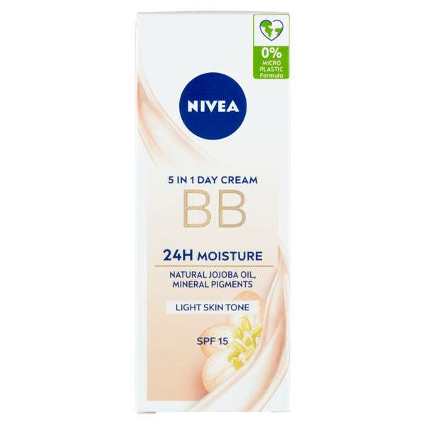 Nivea BB Cream hidratáló arckrém világos borre - 50 ml