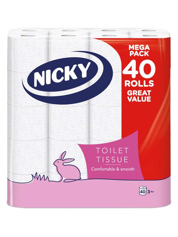 Nicky Top A Great Value toalettpapír 3 rétegű - 40 db