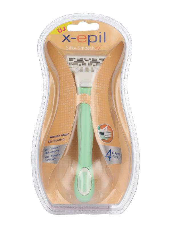 X-Epil női borotvakészülék 4 pengés + 1 db betét - 1 db