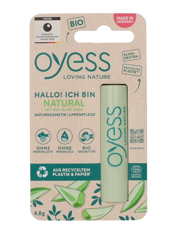 Oyess Bio natúr ajakápoló - 4,8 g