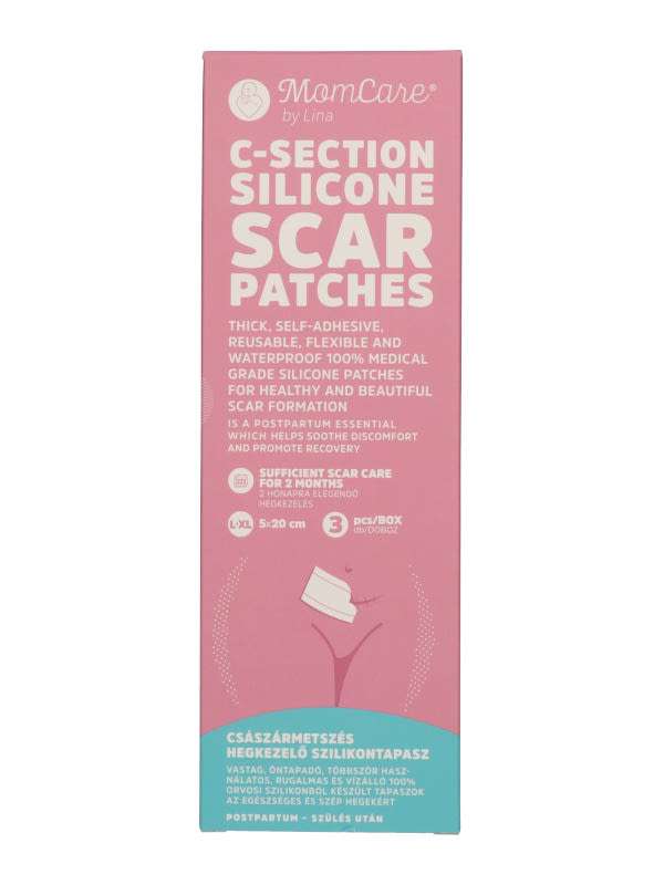 Momcare császármetszés hegkezelő szilikontapasz - 1 db