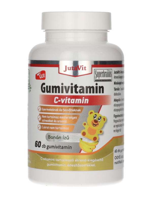 Jutavit cukormentes gumivitamin C-vitaminnal - 60 db