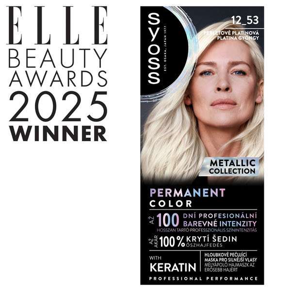 Syoss Color tartós hajfesték /12-53 Platina Gyöngy - 1 db