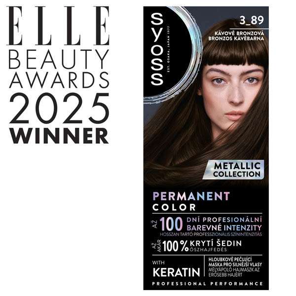 Syoss Color tartós hajfesték /3.89 bronzos kávébarna - 1 db