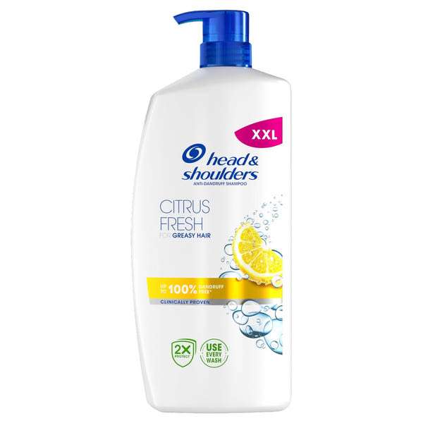 Head & Shoulders Citrus Fresh korpásodás elleni sampon zsíros hajra - 800 ml