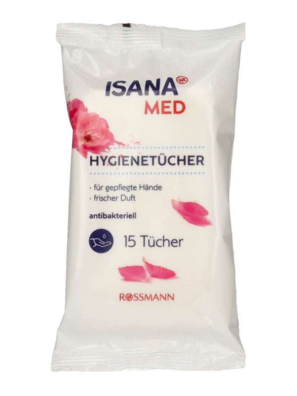 Isana Med higiéniai és frissítő kendő - 15 db