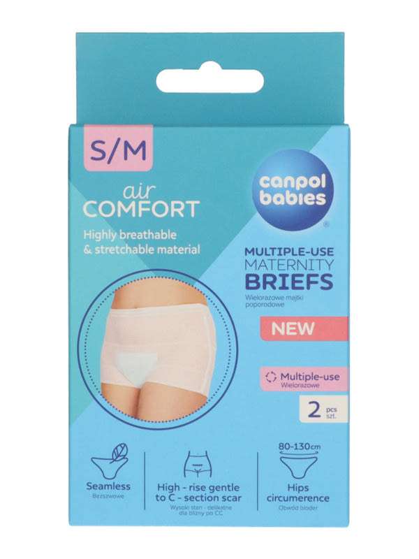 Canpol Babies elasztikus kismama bugyi mosható S/M - 2 db