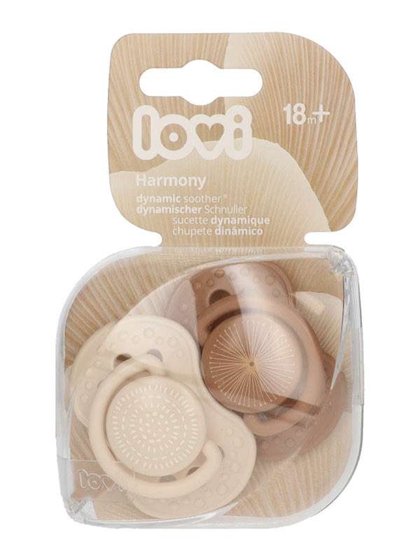 Lovi Harmony szimmetrikus nyugtató cumi 18 hónapos kortól /lány - 2 db