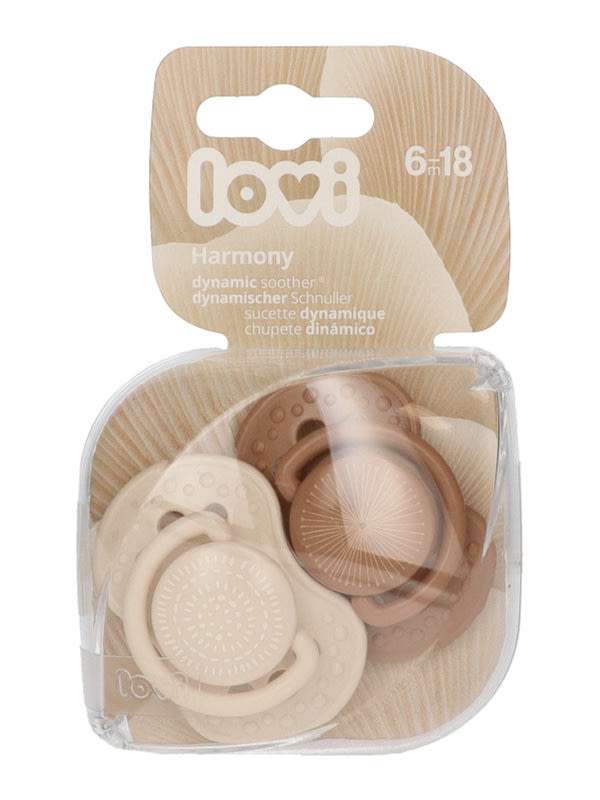 Lovi Harmony szimmetrikus nyugtató cumi 6-18 hónapos korig /lány - 2 db