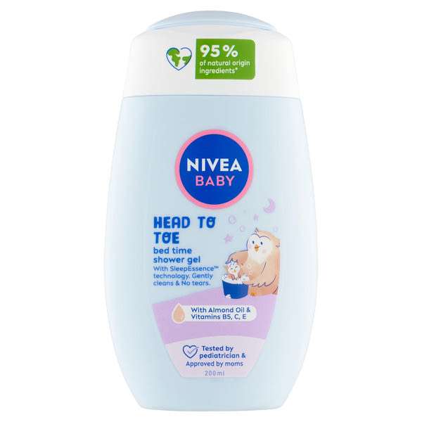 Nivea Baby Bed Time Head To Toe tusfürdő - 200 ml