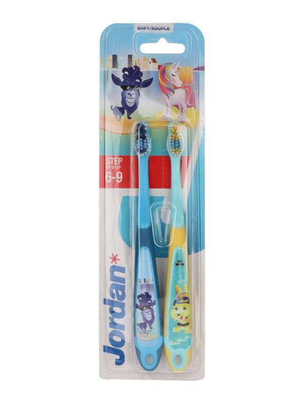 Jordan fogkefe step by step 6-9 éves korig soft duo - 2 db