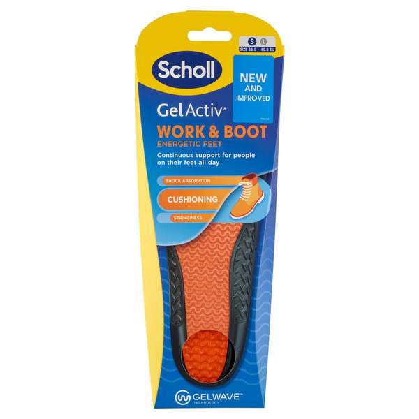 Scholl Gel Activ Work&Boots talpbetét S-es méret - 2 db