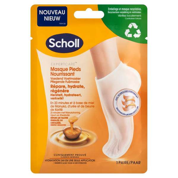 Scholl lábápoló maszk /manuka-méz 1 pár - 1 db