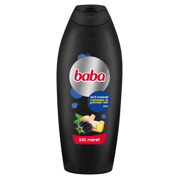 Baba 2in1 férfi tusfürdő vadszederrel és gyömbérrel - 750 ml