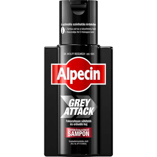 Alpecin Grey Attack Koffein és hajszínező sampon - 200 ml