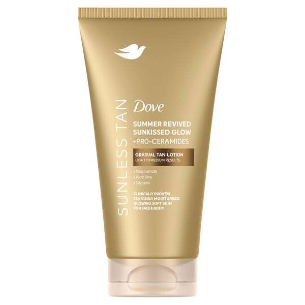 Dove Summer Revived önbarnító krém a világos-közepes árnyalatú bőrért - 75 ml