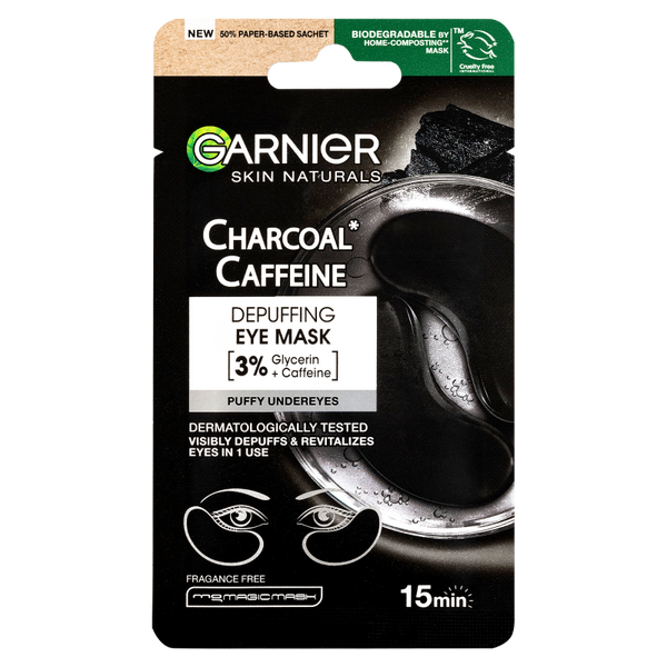 Garnier Skin Naturals Charcoal Caffeine szemkörnyékmaszk a szemkörnyék frissítéséért - 5 g