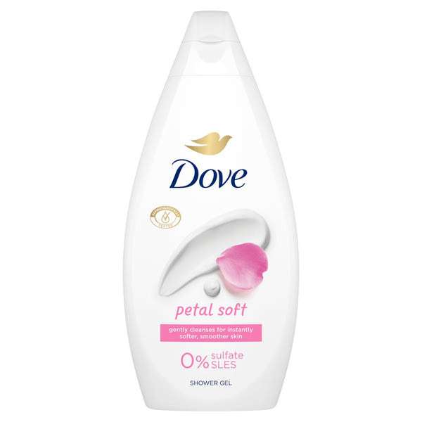Dove Petal Soft tusfürdő - 450 ml
