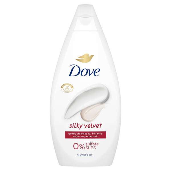 Dove Silky Velvet tusfürdő - 450 ml