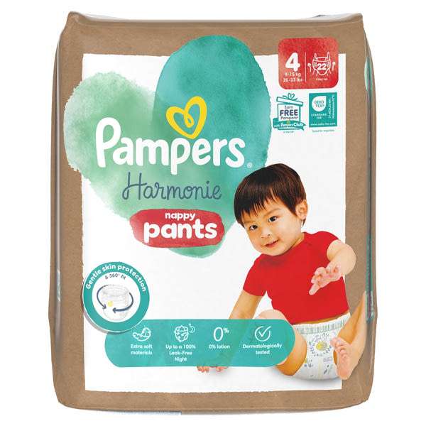 Pampers Harmonie Pants bugyipelenka 4-es 9-15 kg - 22 db