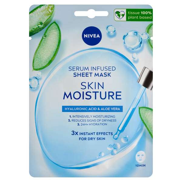 Nivea Skin Moisture szérummal átitatott fátyolmaszk - 1 db