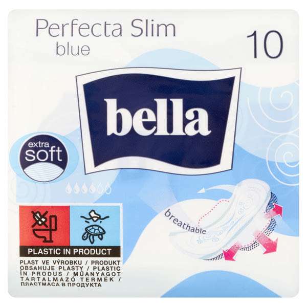 Bella Perfecta Slim Blue egészségügyi betét - 10 db