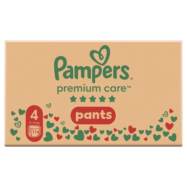 Pampers Premium Care bugyipelenka 4-es 9-15 kg - 114 db