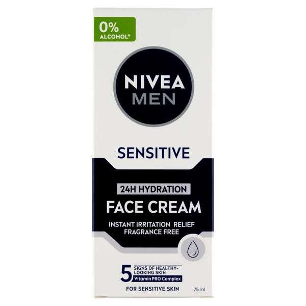 Nivea Men Sensitive hidratáló arckrém - 75 ml
